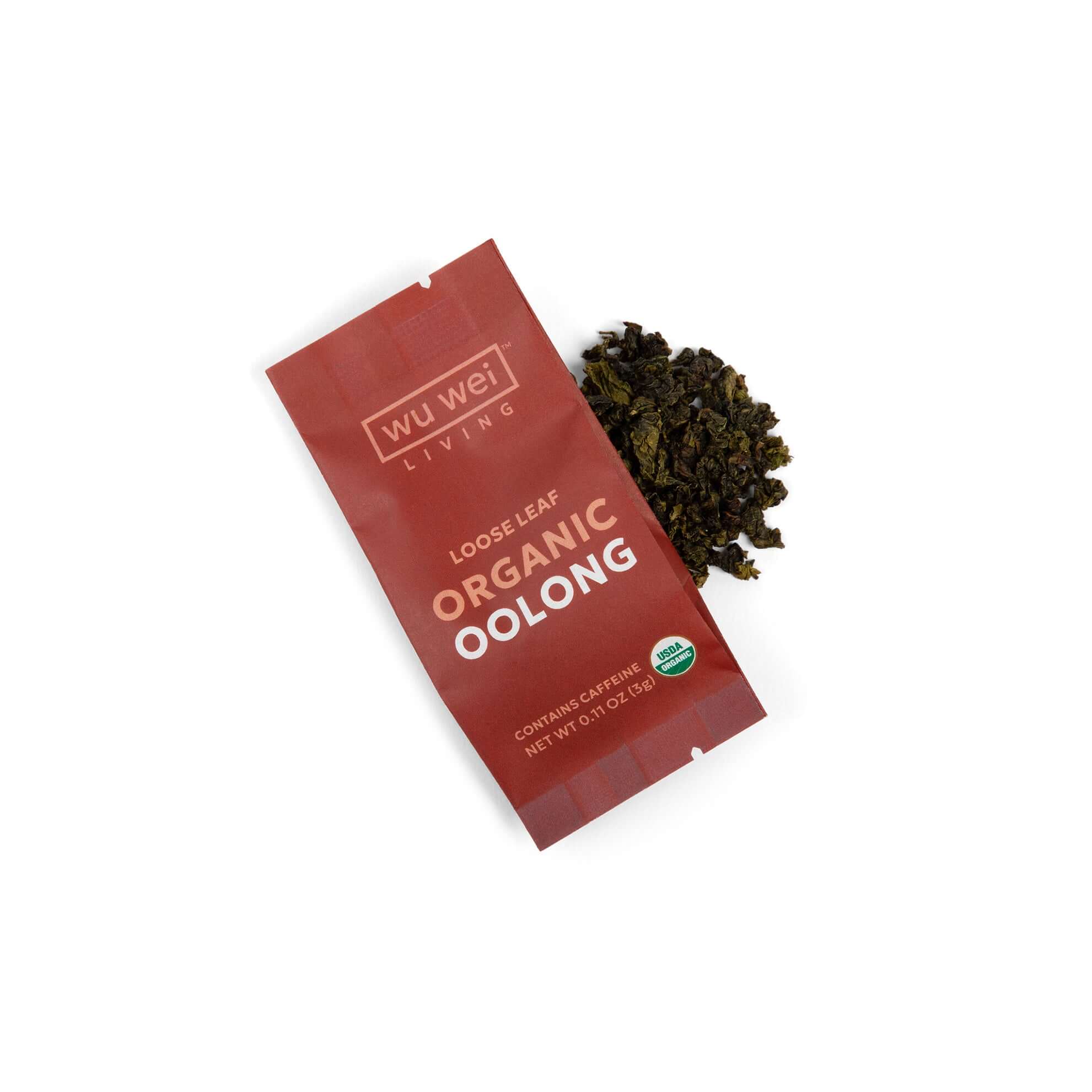 Organic Loose Leaf oolong Tea, Mindful living, Single serve travel tea packet