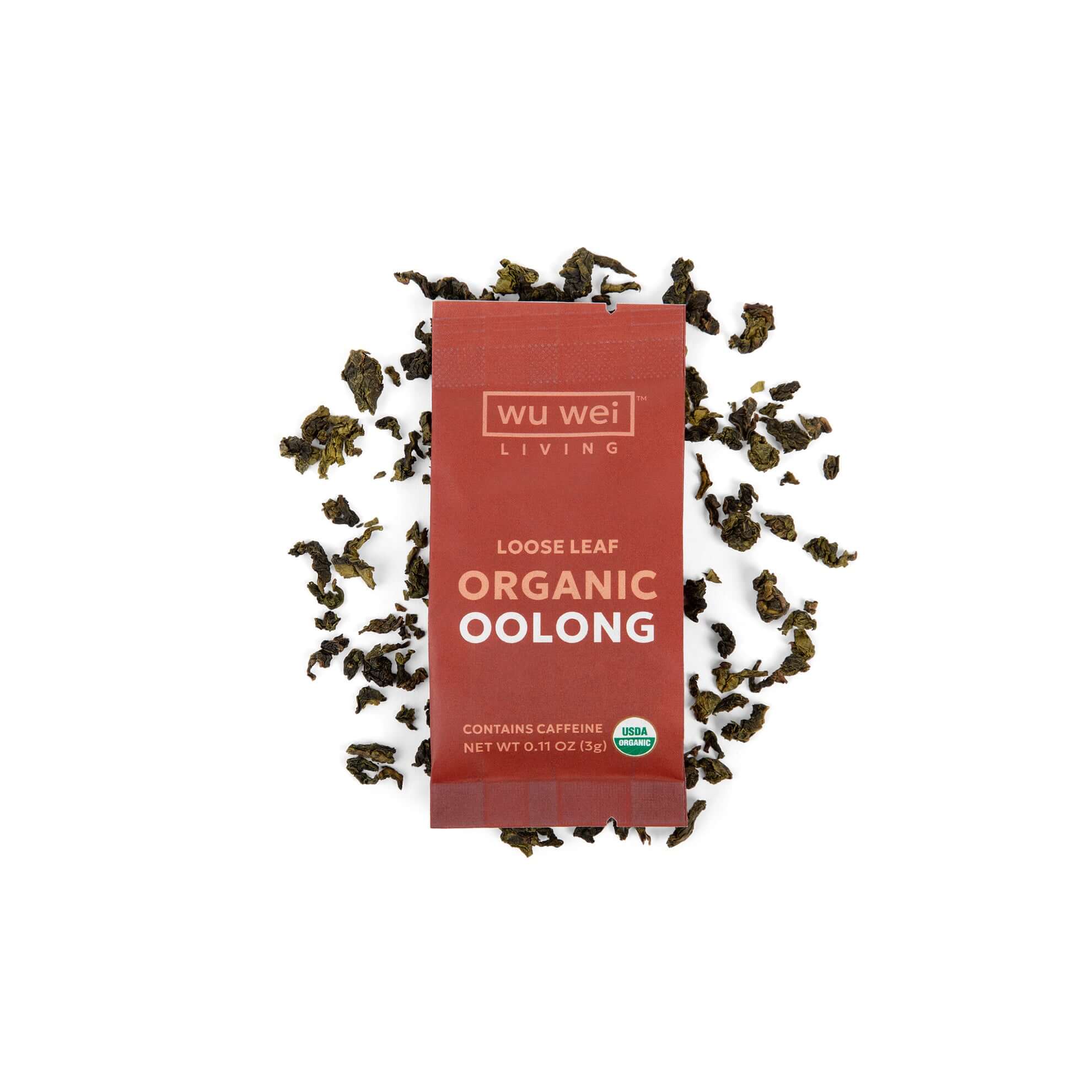 Organic Loose Leaf oolong Tea, Mindful living, Single serve travel tea packet